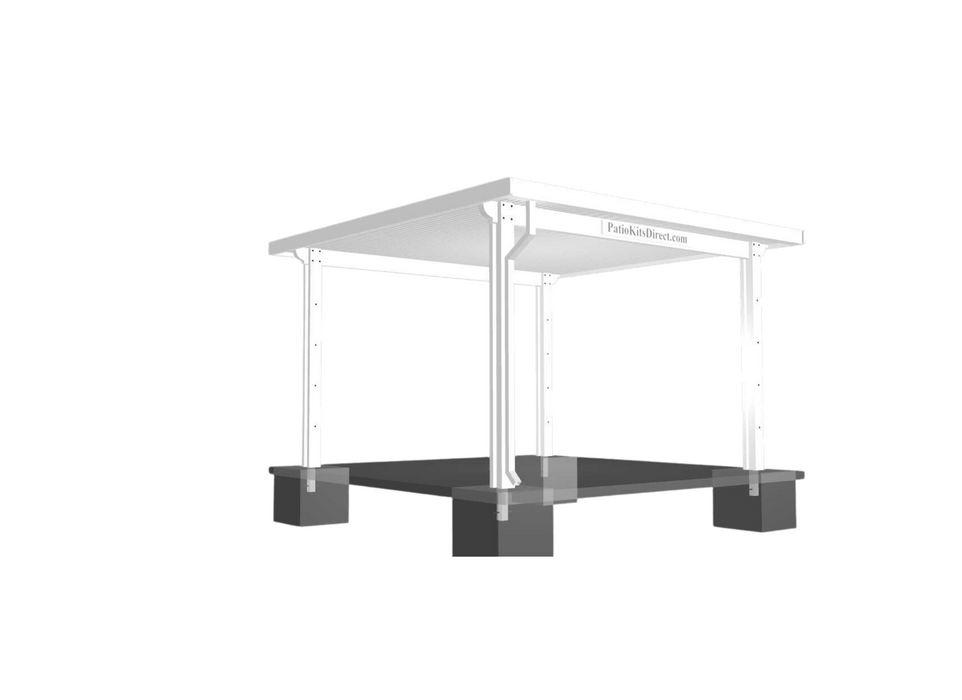 Freestanding Non-Insulated Complete Patio Kit