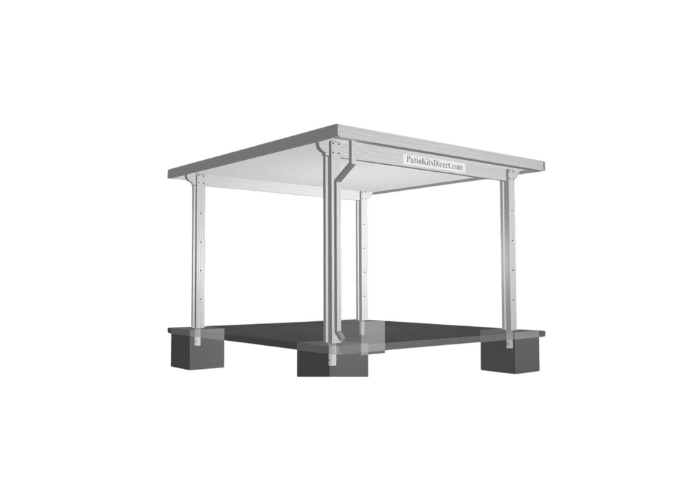 Freestanding Non-Insulated Complete Patio Kit