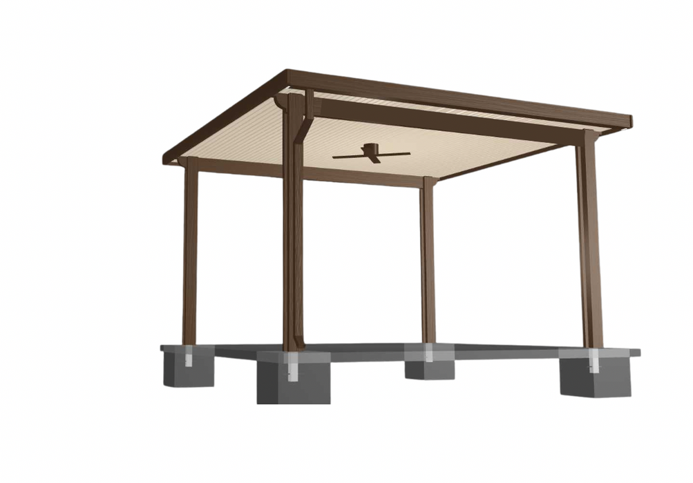 Freestanding Non-Insulated Complete Patio Kit